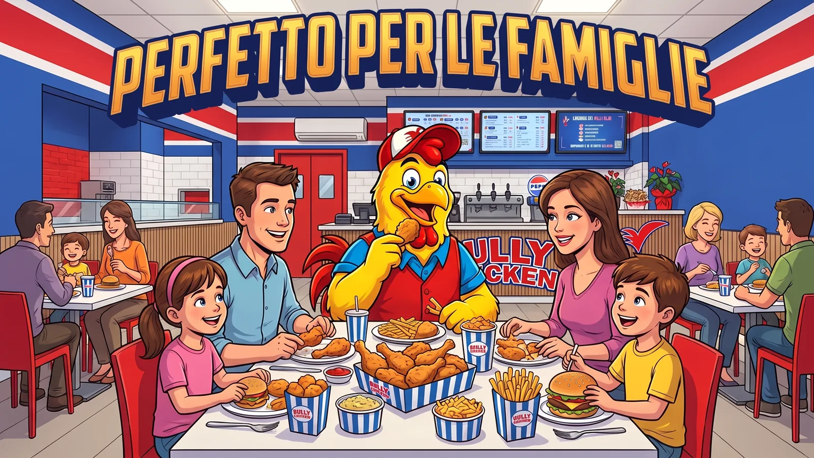 Fast food per bambini a Torino, mangiare in famiglia da Bully Chicken con pollo giallo italiano
