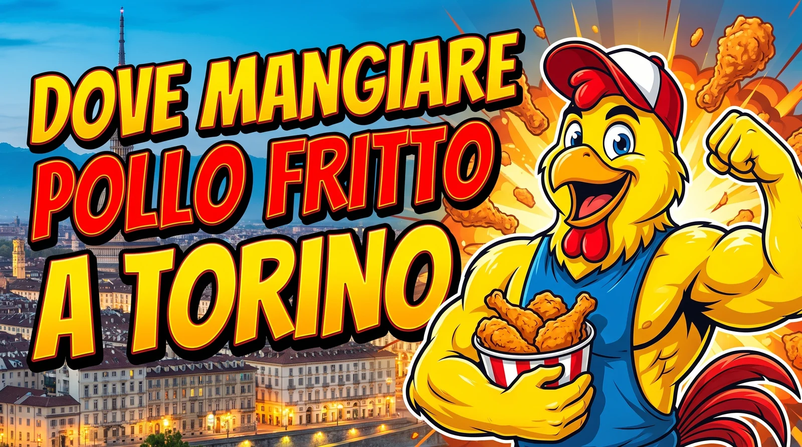 Dove mangiare pollo fritto a Torino, pollo giallo italiano croccante