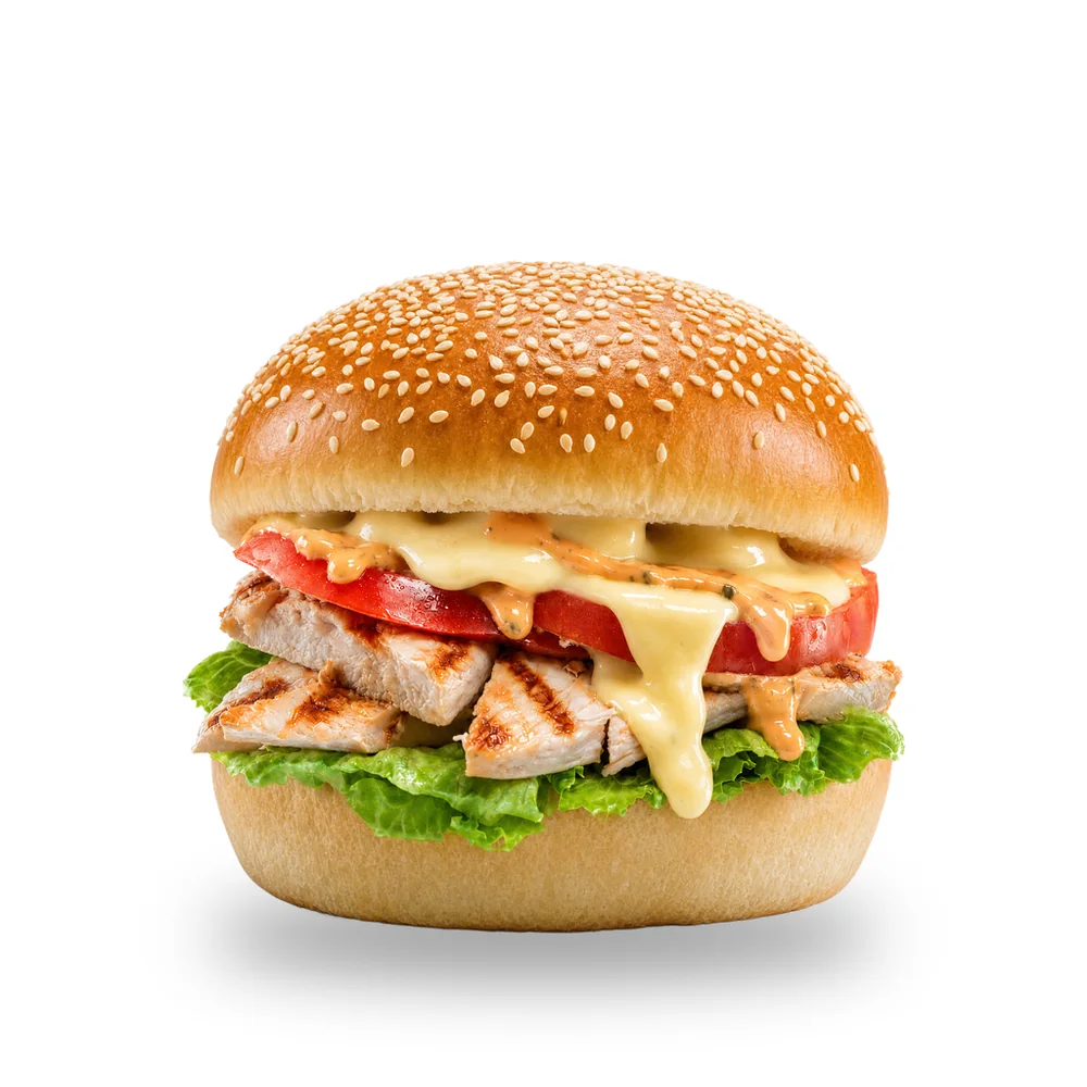 Bully Grill, straccetti di pollo alla griglia, lattuga, pomodoro, ketchup e maionese
